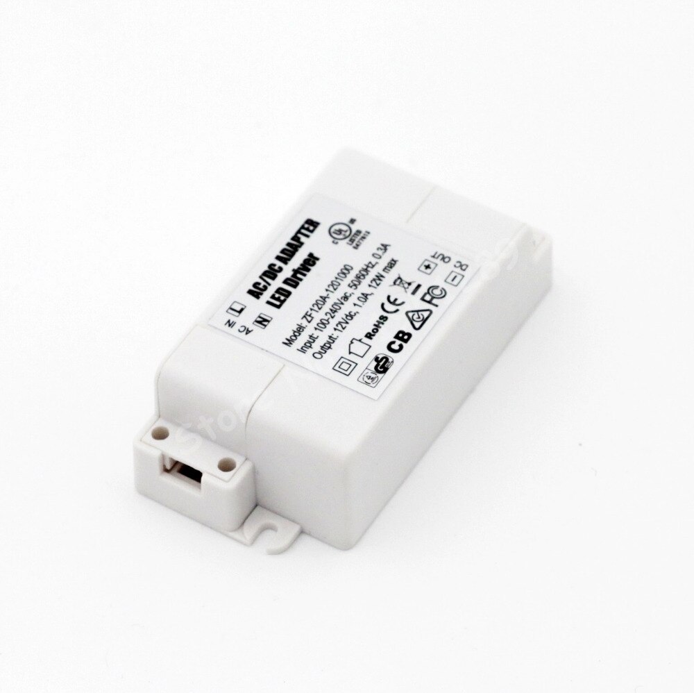 12W 1000mA MR16 MR11 LED Driver AC/DC Adapter Transformer Input AC 100V-240V Output DC 12V For LED spotlight and LED strip