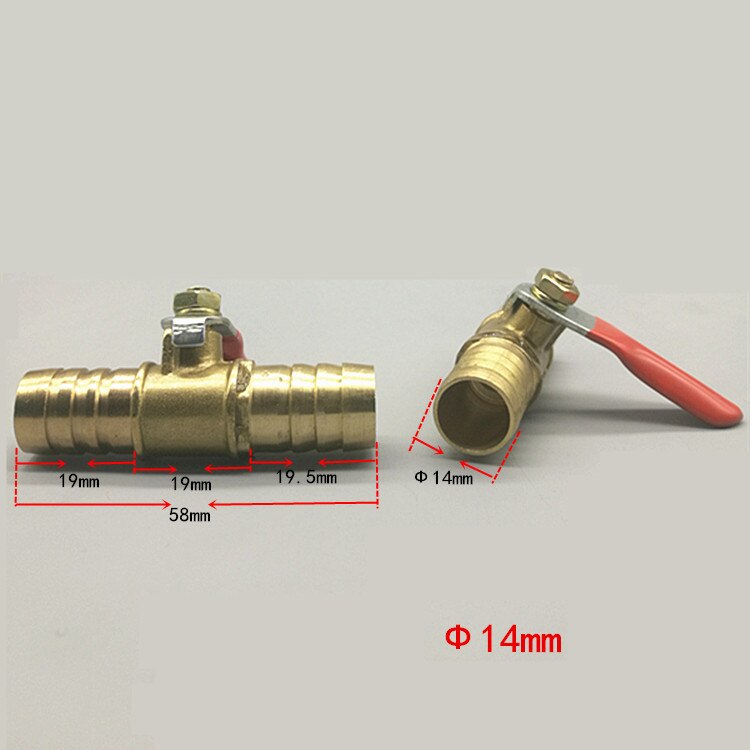 6mm-19mm Pneumatische Anschluss Schlauch Widerhaken Durcheinander Wasser Öl Luft Gas Kraftstoff Linie Abschaltung Ball Ventil Rohr armaturen Pneumatische Rohr Schalter