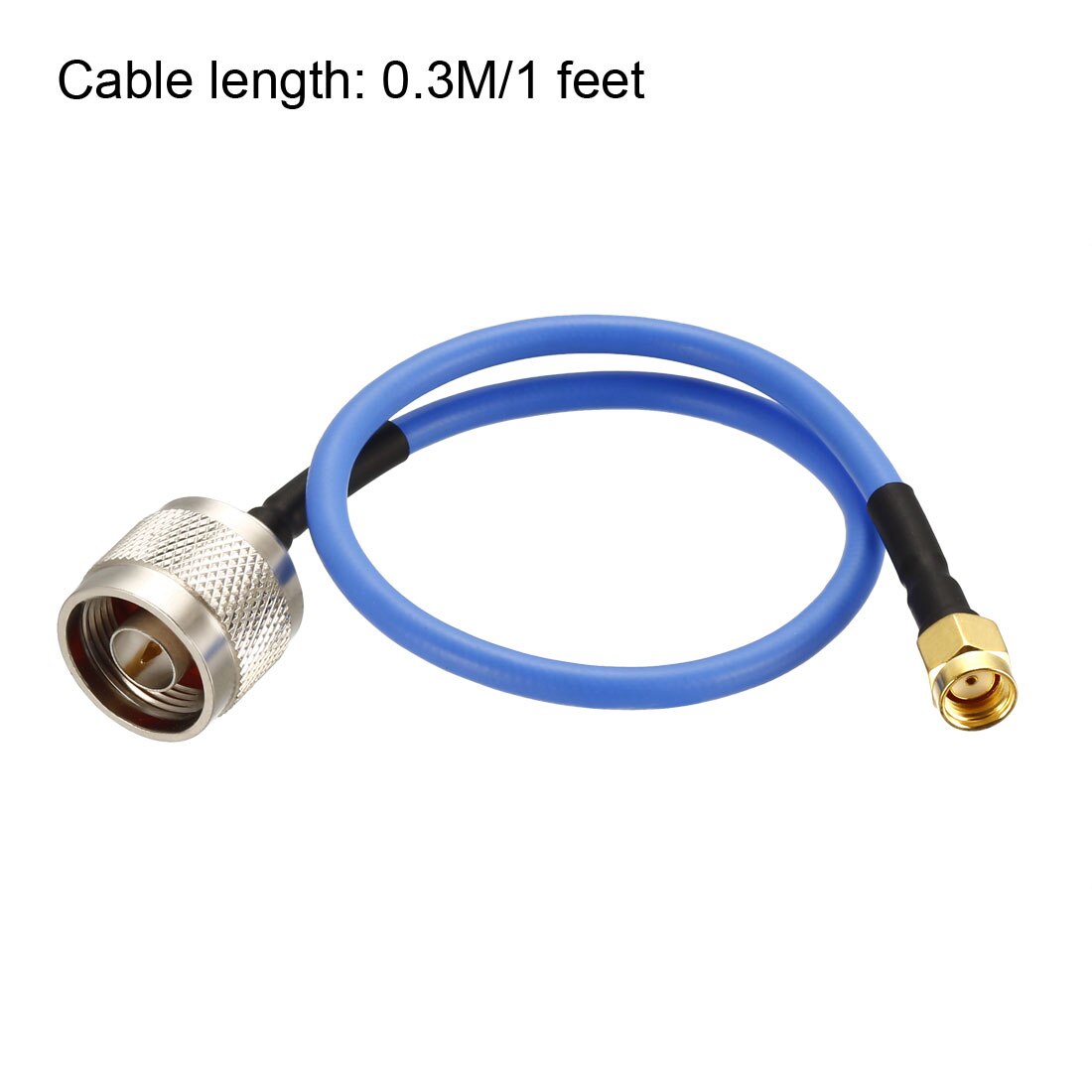 uxcell 1 Pcs RP-SMA Male to N Male RG402 RF Coaxial Coax Cable 0.3Metereter/1Feet Bare Copper Inner conductor