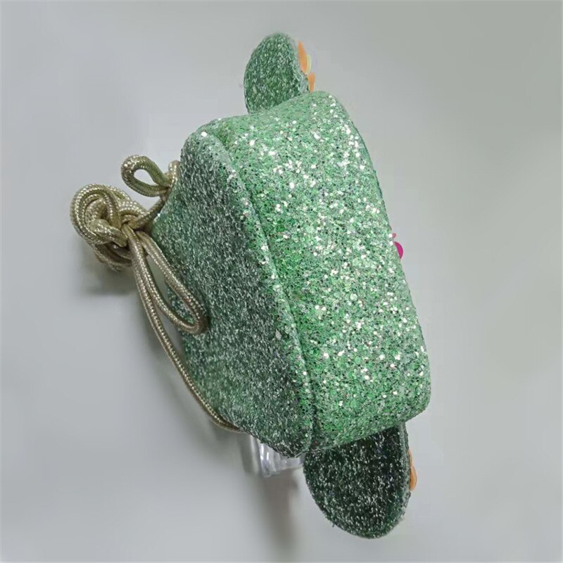 Creatieve Groene Cactus Plant Schoudertassen Mode Pailletten Bloem Mini Bloem Crossbody Zakken Mobiele Telefoon Portemonnee