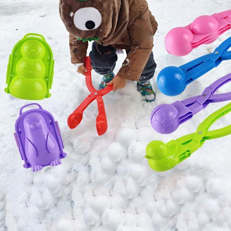 Winter Plastic Snowball Maker Clip Kids Outdoor Sand Duck Mold For Children Fight Toys Ball Snowman Toy Clip