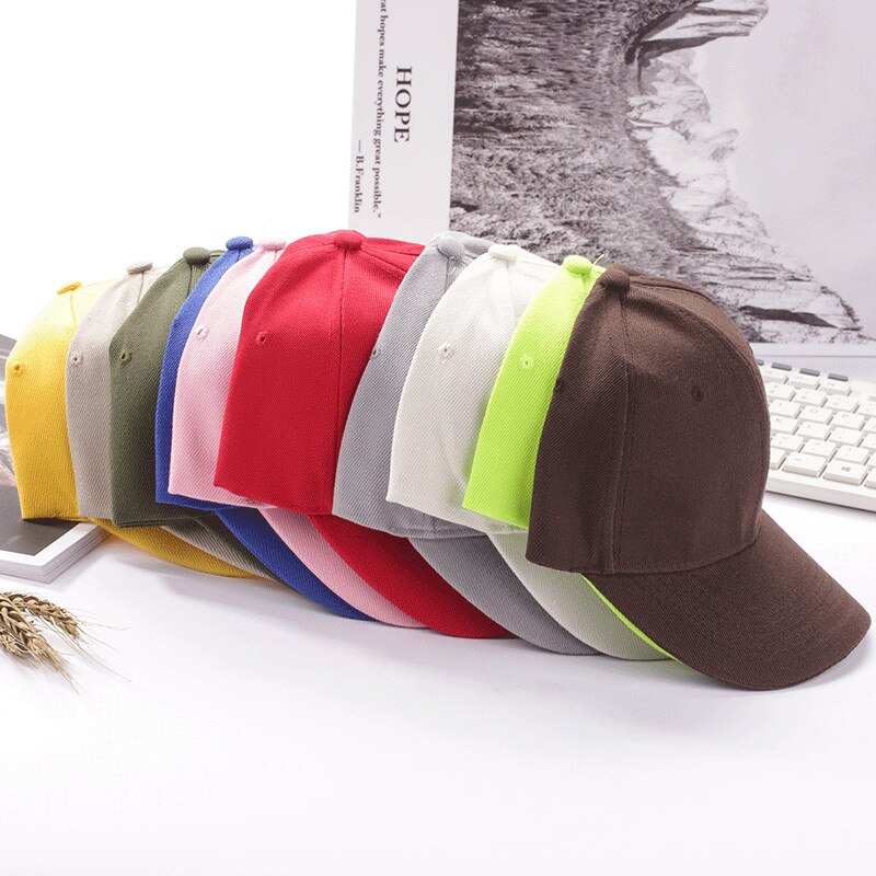 Wjustforu Classic Casual Youth Caps Cotton Baseball Cap Washed Style Hat Plain Adjustable Solid Mens Hats Unisex Women Men Top