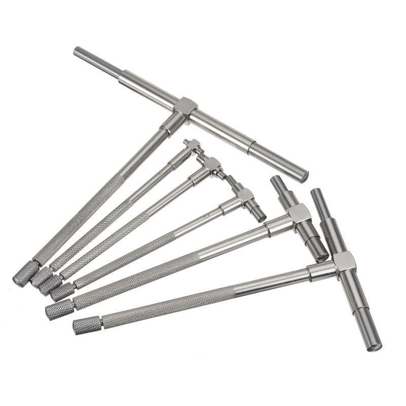 Micromètre à jauge télescopique de précision 8-150mm, règle de mesure de l'alésage, outil micromètre de mesure de l'alésage, ensembles d'outils 6 pièces