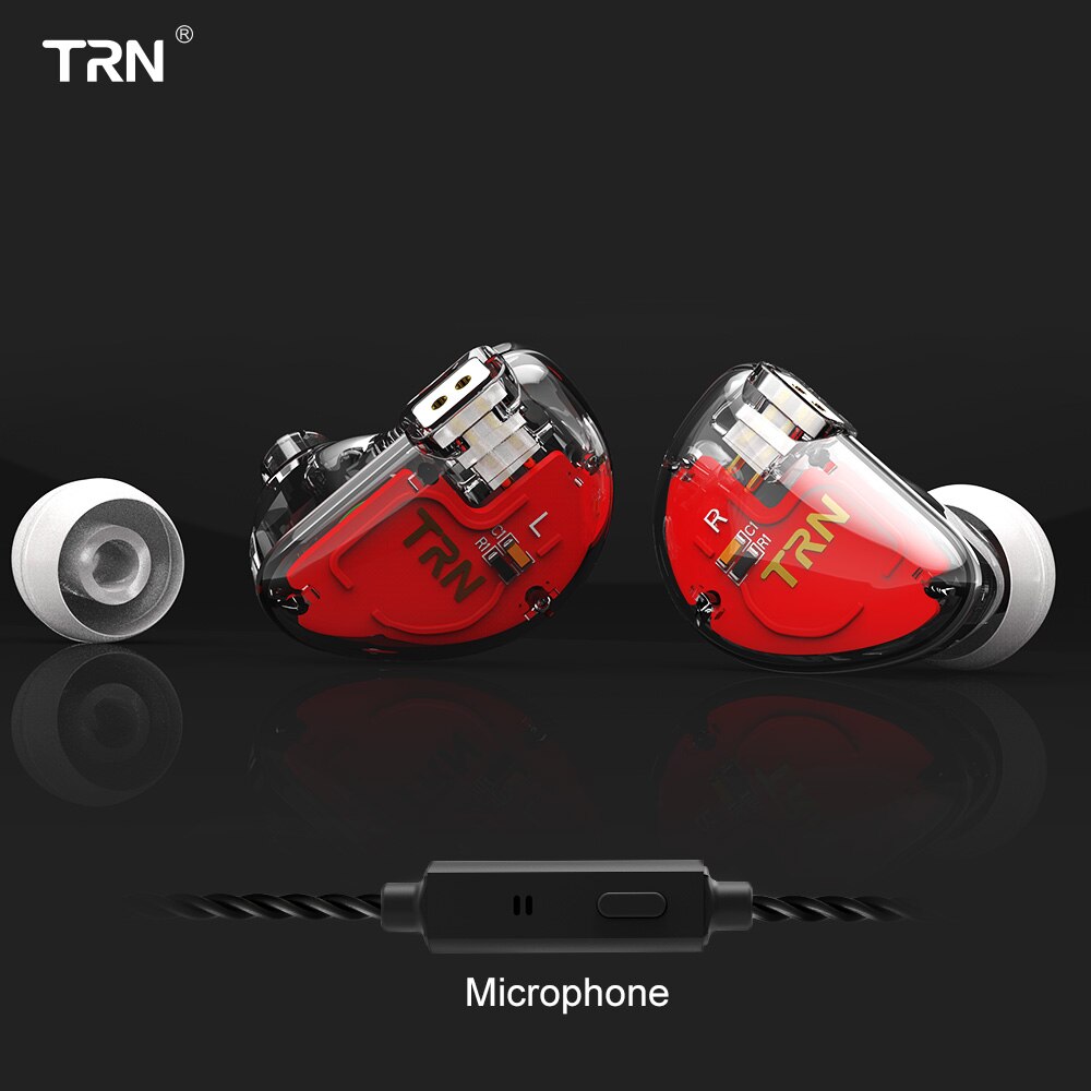Original TRN V30 Kopfhörer 2BA + 1DD Triple Hybrid Treiber Bass In-ohr Abnehmbare Kabel HIFI Monitor Kopfhörer Mit 2PIN 0,75 MM: White with Mic