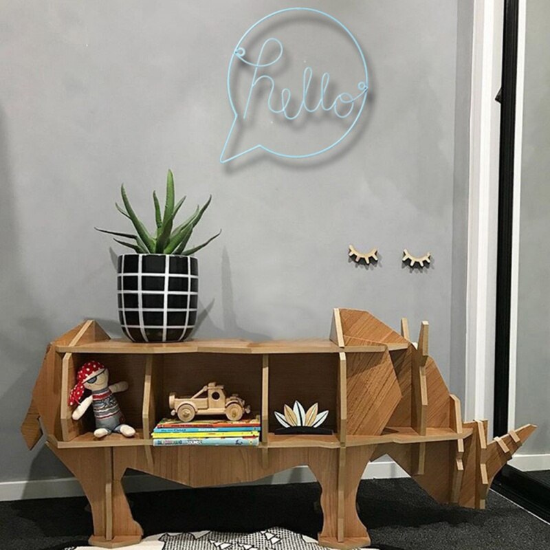 English Letters 'Hello' Iron Art Door Hanging Decor