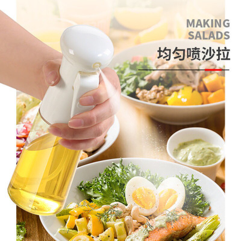 210ml Oil Spray Bottle Kitchen Oil Bottle Cooking Baking Accessories Vinegar Mist Sprayer Barbecue Spray Bottle Cooking BBQ Tool