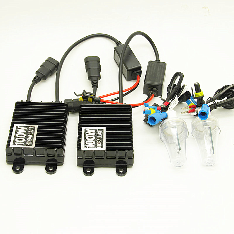 100w xenon 9005 hb3 9006 hb4 h1 h3 h7 h8 h9 h11 100w billjus hid xenon kit ac ballast glödlampa auto strålkastare dimljus
