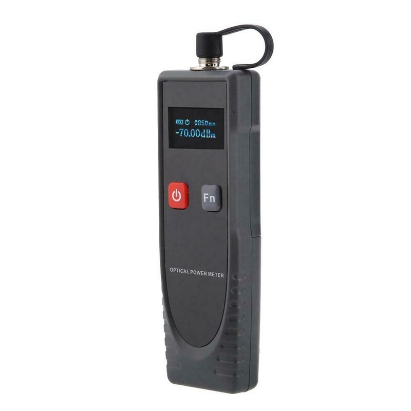 WT65 Optical Power Meter Digital Power Factor Meter, -70-6DBm with 6 Optic Wave Length, Portable Fiber Optic Cable Tester with F