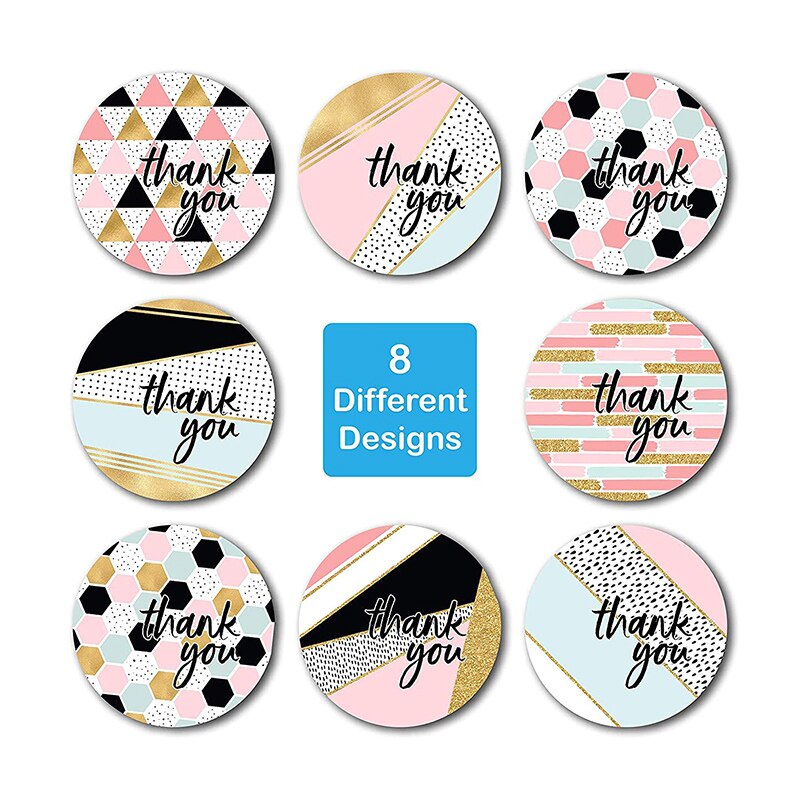 Roll Thank You Crafts Decoration Sticker Label arts and crafts decoration sticker label 1 volume Poster Stickers
