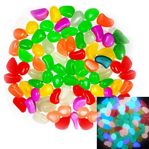 10 stuks glow in the dark stenen, gloeiende stenen, fluorescerende heldere kiezels, lichtgevende stenen voor aquariumtuindecoratie