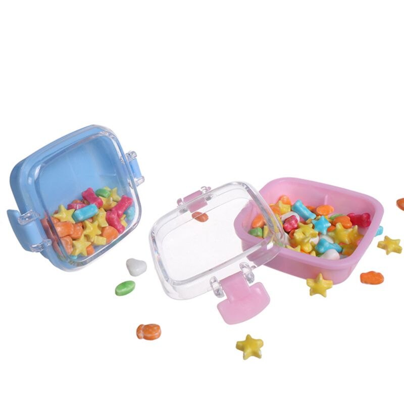 6Pcs Candy Boxes Sweet Plastic Case Storage Container Wedding Card Boxes Party Wedding Supply Candy Box Festival Box
