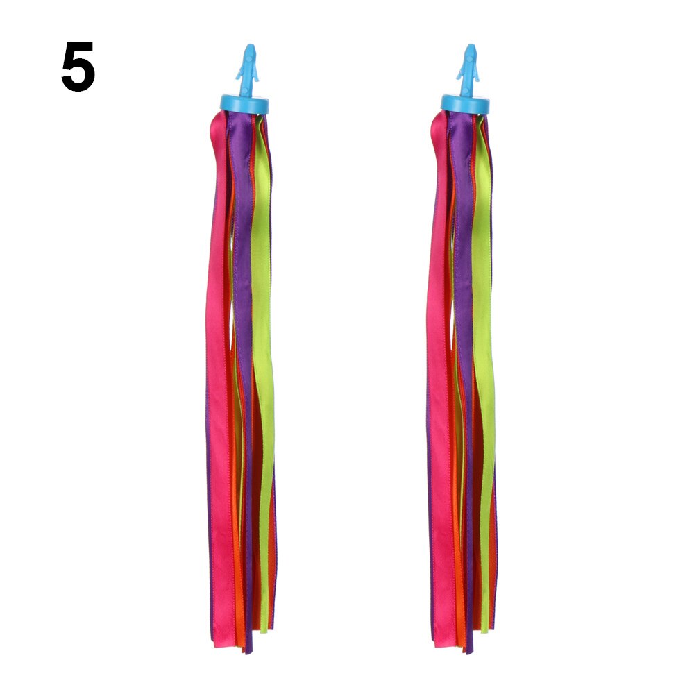 2Pcs 14cm Colorful Bike Cycling Tricycle Handlebar Tassels Kids Streamers Tassel Outdoor Sports Bike Decoration Accessories: 5