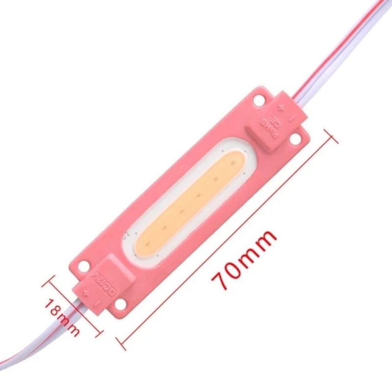 12V COB LED Modules Advertising Luminous Characters Backlight Modules IP65 Waterproof White Red Blue Green Yellow Pink 10 Pieces