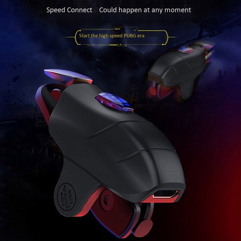 Manette de jeu pour Mobile L1R1, avec gâchette, bouton de visée et de tir, Joystick en alliage PUBG, antidérapant