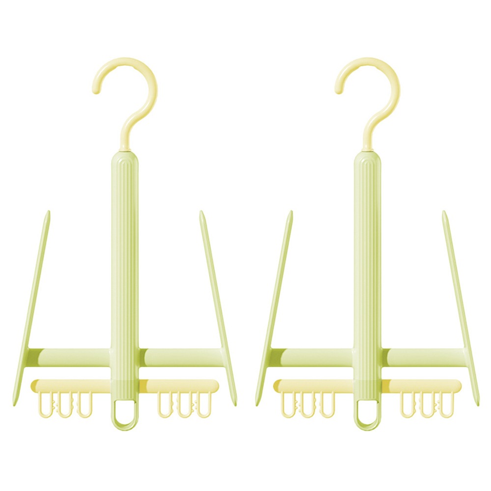 2 stk. roterbart tørkestativ for sko, vindtett med sokkeklemmer, skooppbevaring, raskt tørk, gjenbrukbar tørkehenger for sko: Lysegrå