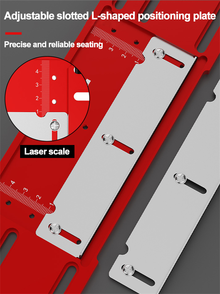 Adjustable Saw Bottom Base Guide Plate Woodworking Tool Aluminum Alloy Linear Motion Guide Rail For Circular Saw Cutting Machine