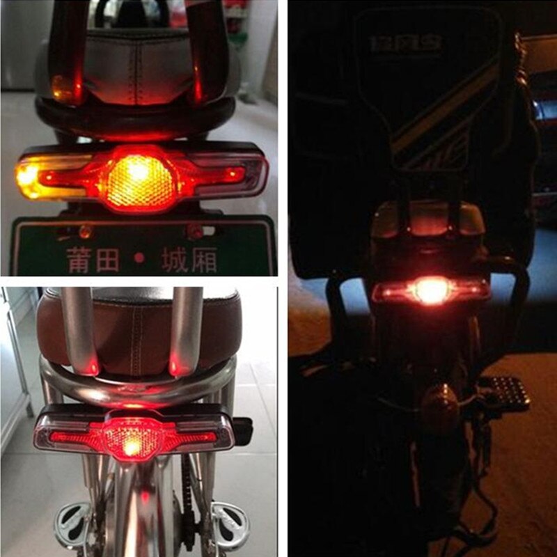 48V LED Remlicht Achterlicht Voor Elektrische Fiets – 4 Zij-remlampen, Kabel 1,5m, Universeel Voor E-scooter 3 miniatura
