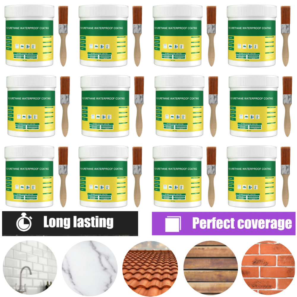 30-1200g Waterproof Coating Sealant Agent Transparent Invisible Paste Glue With Brush Adhesive Repair Roof Waterproof Sealant