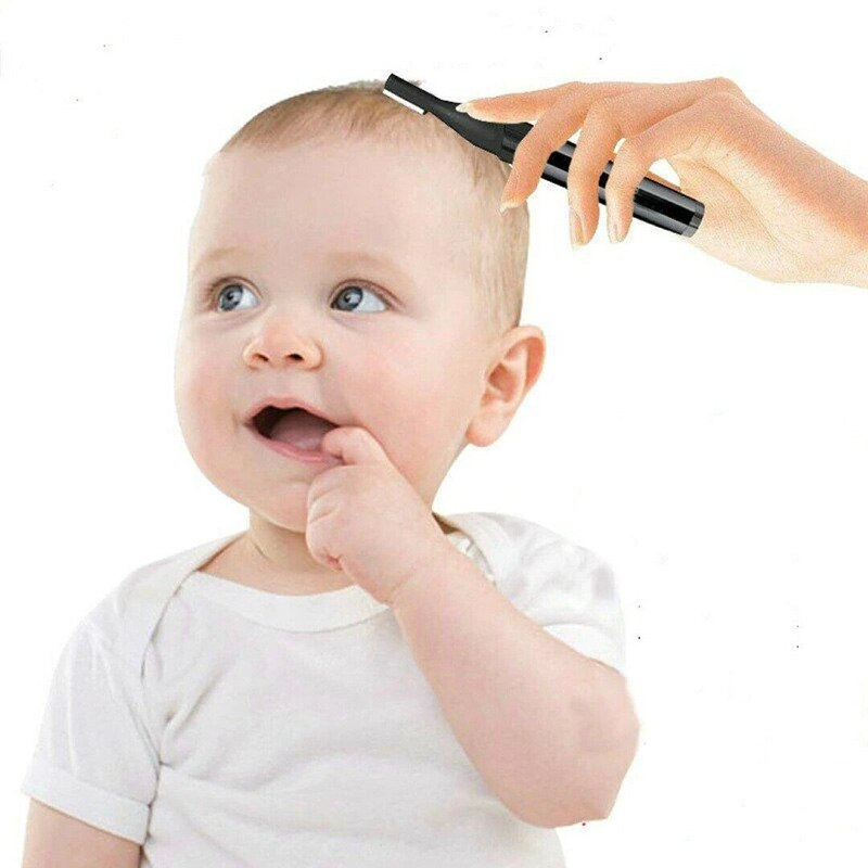Stum baby elektrisk hårtrimmer automatisk holdbart sikkert barberingshårværktøj til spædbarn  m09