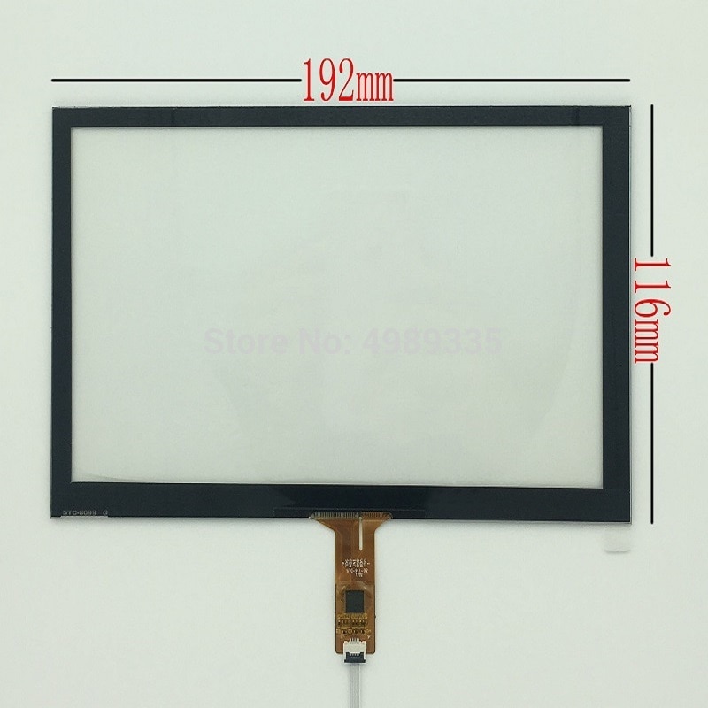 8 Inch Auto Dvd Navigatie JY-GT911 6pin Capacitieve Touch Screen Panel Digitizer 192*116 Capacitieve Touch