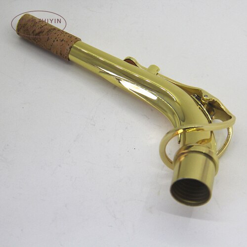 Cuello para saxofón Alto Chapado en níquel, accesorios para saxofón,: brass