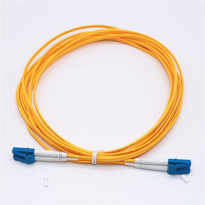 1 m (3ft) LC/UPC zu LC/UPC Duplex OS1 Single PVC (OFNR) 2,0mm Fiber Optik Patch Kabel