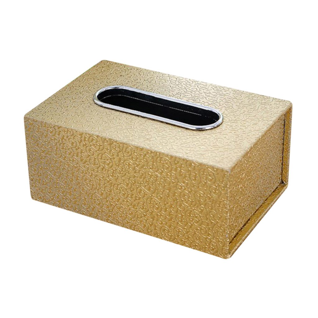 Leather Tissue Box European Napkin Tray Boxes Medium Leather Car Tissue Box Holder Box Case Pouch Table Tissue Holder: 14