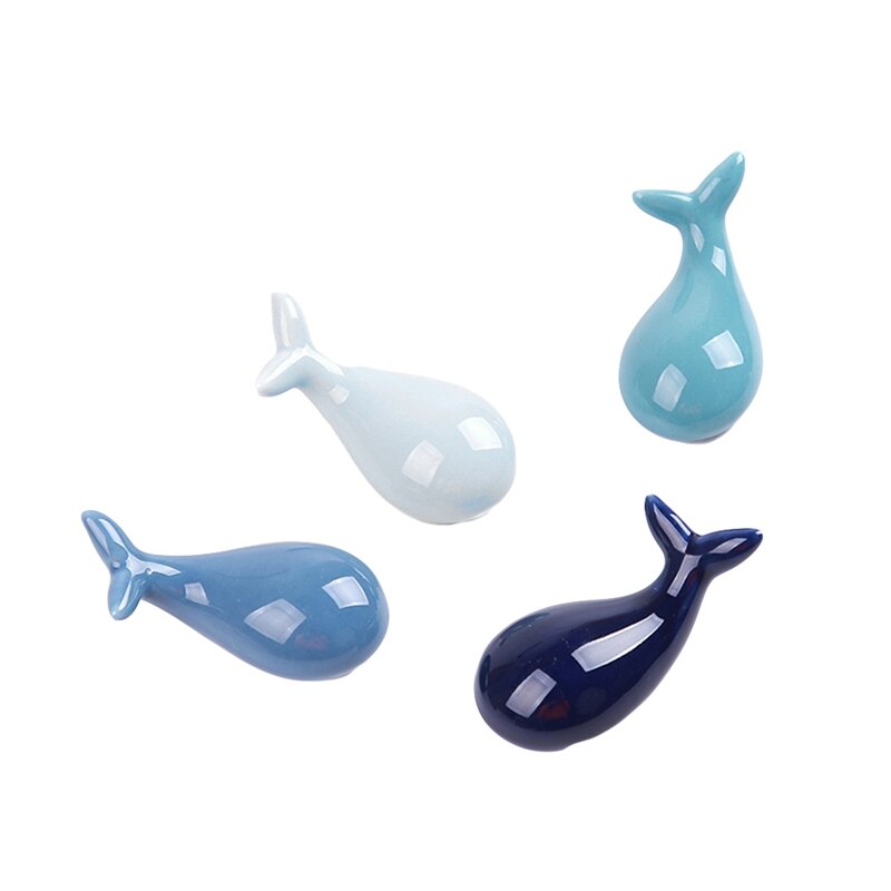 Japan Style Ceramic Chopsticks Holder Whale Shape Chopsticks Care Spoon Stand Rack Rest Kitchen Tableware Decoration