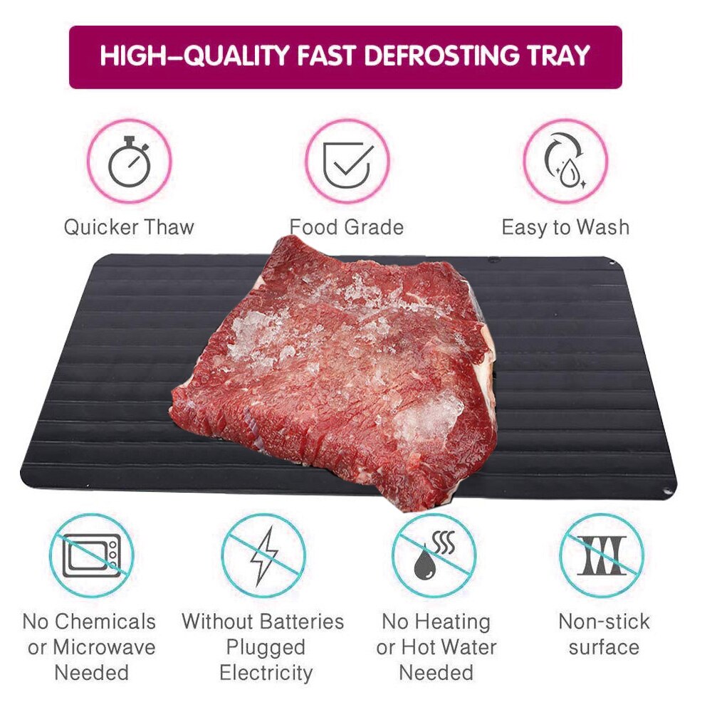 Fast Defrosting Tray Food Meat Fruit Thaw Frozen Quick Defrosting Plate Board Defrost Kitchen Gadget Tool