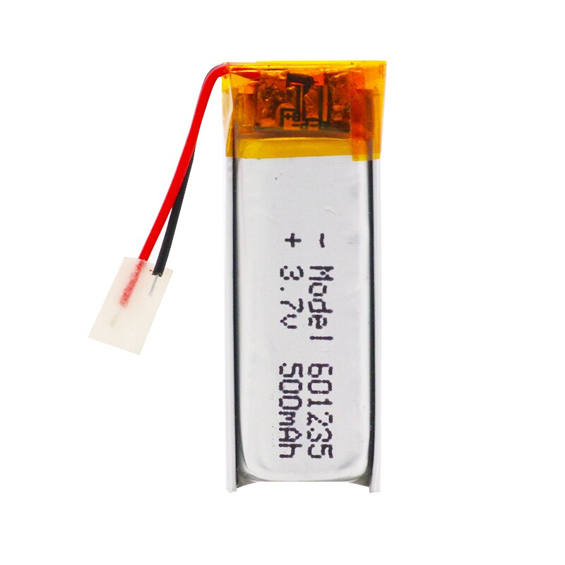 3.7V 500mAh Rechargeable Battery 601235 Lithium Polymer Li-Po ion batteries For DIY Mp3 GPS PSP bluetooth Headphone Headset