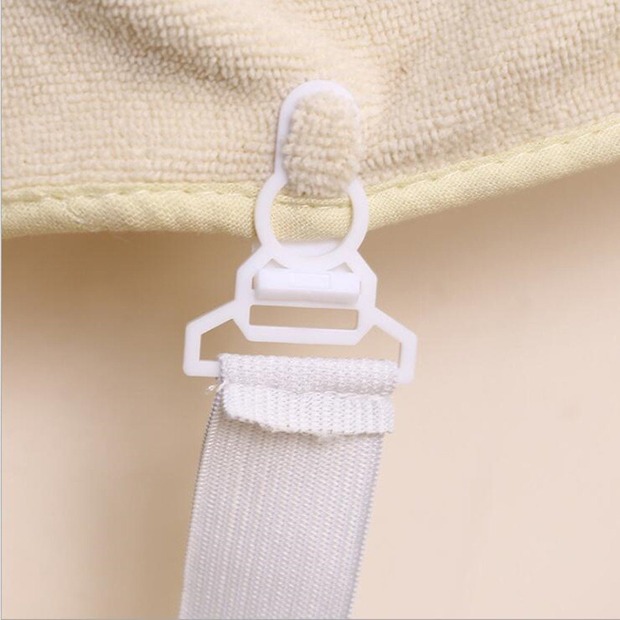 4 stks/set Elastische Laken Matrashoes Dekens Grijpers Cliphouder Fasteners Set Huishoudtextiel Wit