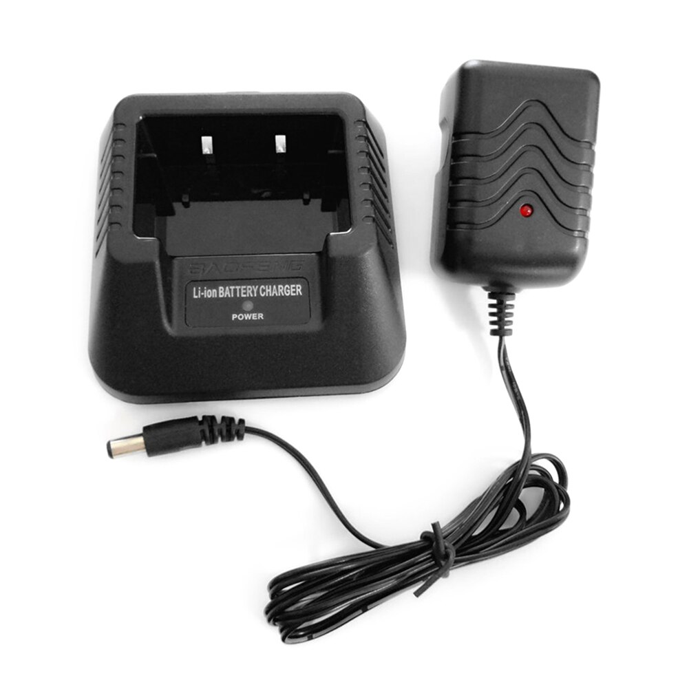 Li-ion Battery Charger with Charging Indicator for BF-UV5R Plus BF-UV5RA BF-UV5RE UV5RB UV5RC UV5RD No Power Adapter