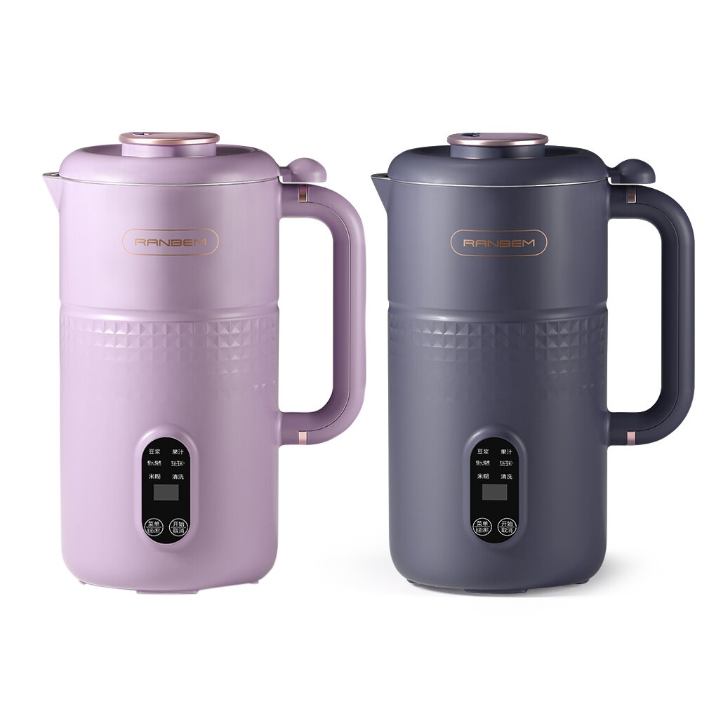 600ml Household Mini Food Blender Soymilk Maker 304 Stainless Steel Multifunction Automatic Heating Food Mixer For Home 220V