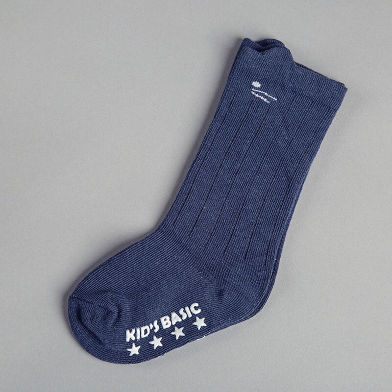 Cute Cartoon Baby Socks Print Animal Cotton Knee High Newborn kids baby Boy Girl Cat Leg Warmers Socks: blue