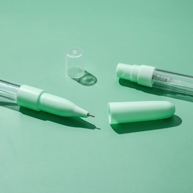 6pcs/set Spray Gel Pen Perfume Disinfectant Alcohol Sanitizer Refillable Spray Neutral Pen Student Stationery