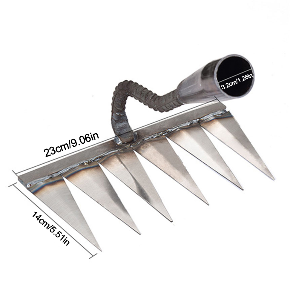 2-in-1 tuinbeluchter Geventileerde verticuteermachine Tuinieren Roterende helmstok Roterende cultivator Gereedschap Bodemploeggereedschap voor tuingazon: Rood