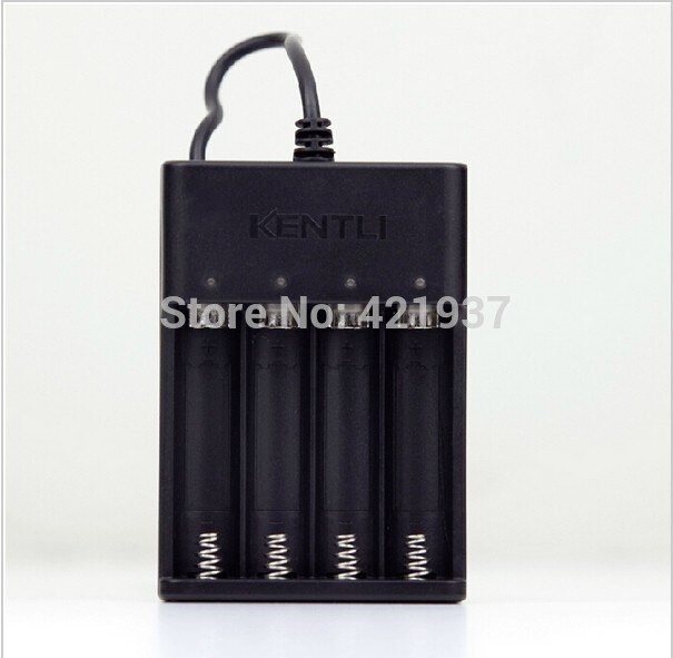 KENTLI 4 slots USB battery charger for KENTLI 1.5v AA lithium rechargeable battery