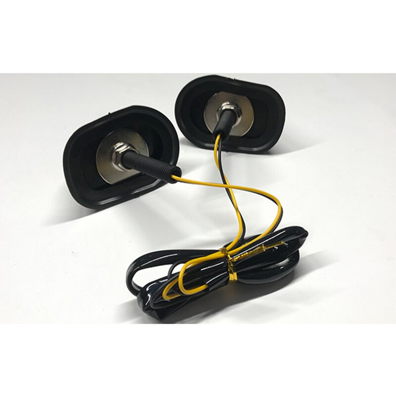Luces LED intermitentes para motocicleta, indicadores de iluminación de 12V, intermitentes, luz amarilla intermitente, accesorios para moto