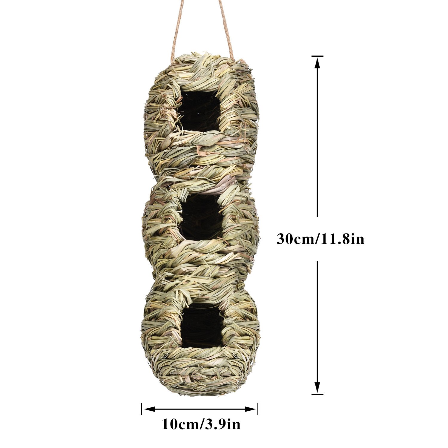 Hand Woven Hummingbird House Bird Hut and Hummingbird Houses Nest Small Hanging Bird Chickadee House for Finch Canary in Outdoor: F1