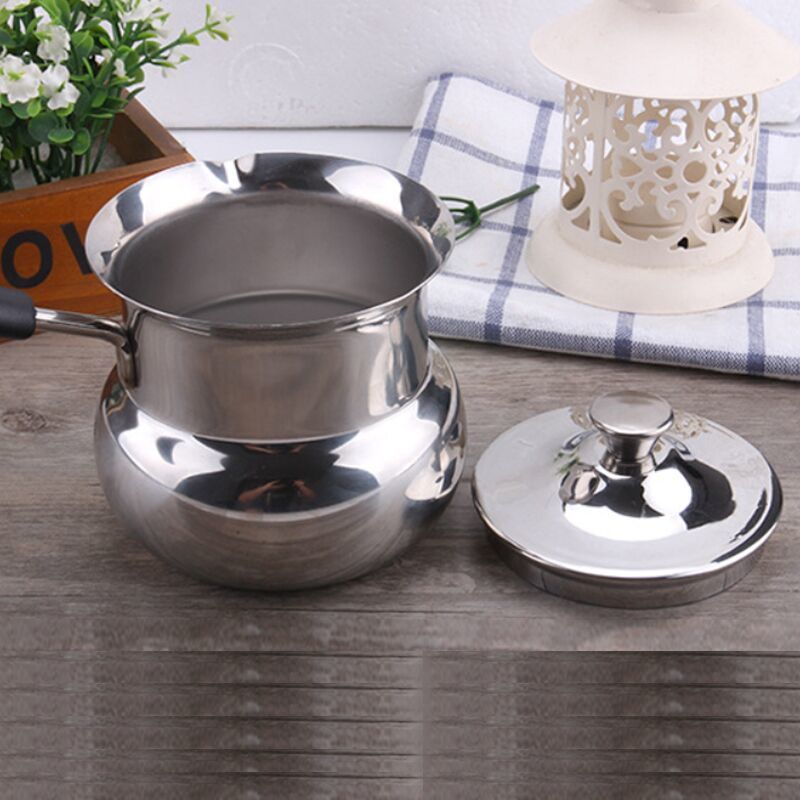Diameter 6,8,10 cm matkvalitet rustfritt stål med stållokk suppe gryte kokekar husholdning hermetikk ovn lager gryte totalt nonstick