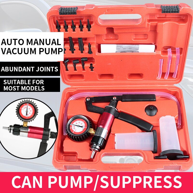 Manual Brake Fluid Vacuum Pump Portable Automobile Manual Vacuum Pump Brake Fluid Replacement Tool Pumping Pressing Tools