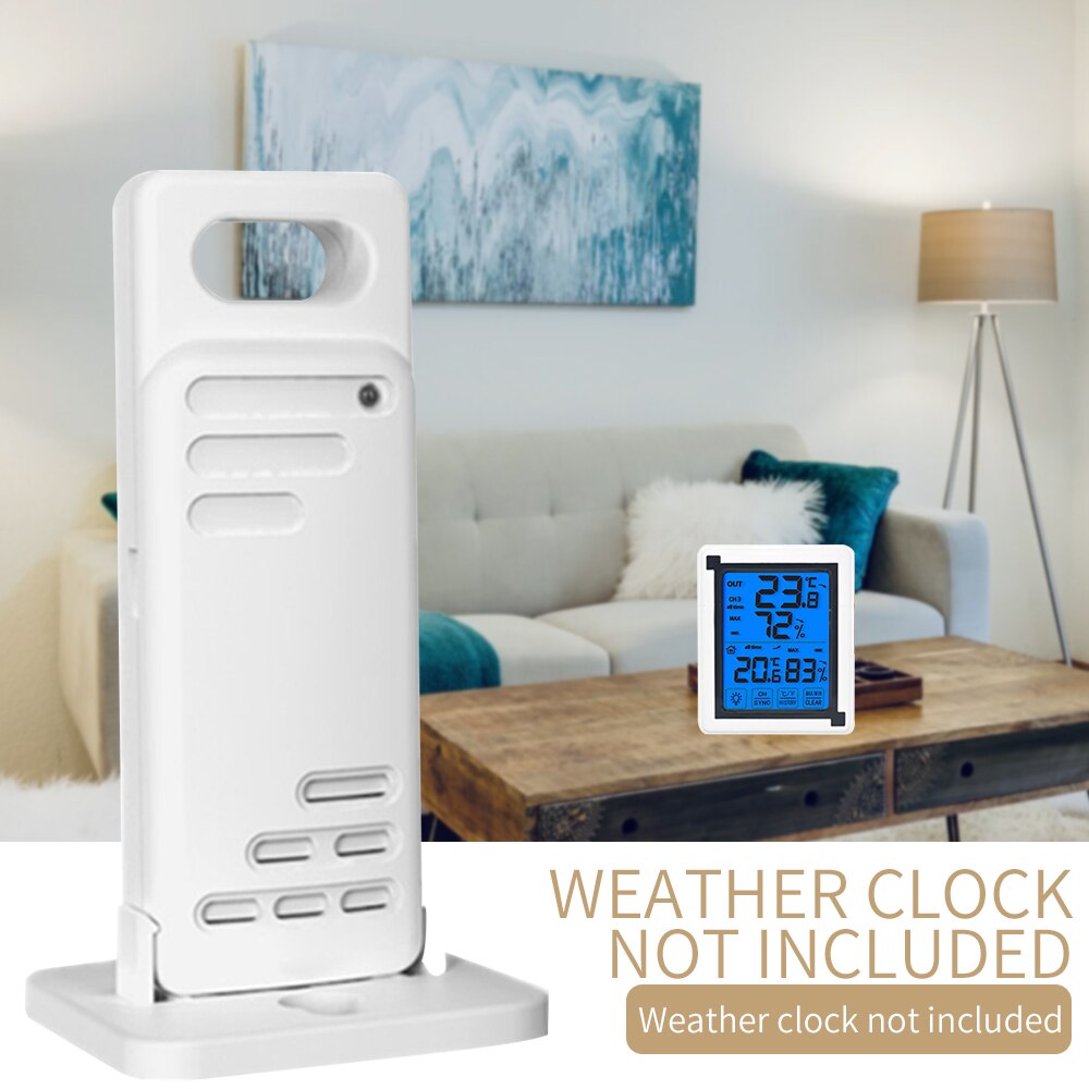 LCD ℃/℉ Digital Wireless Indoor/Outdoor Thermometer Clock Temperature Meter With Transmitter Wireless Weather Station