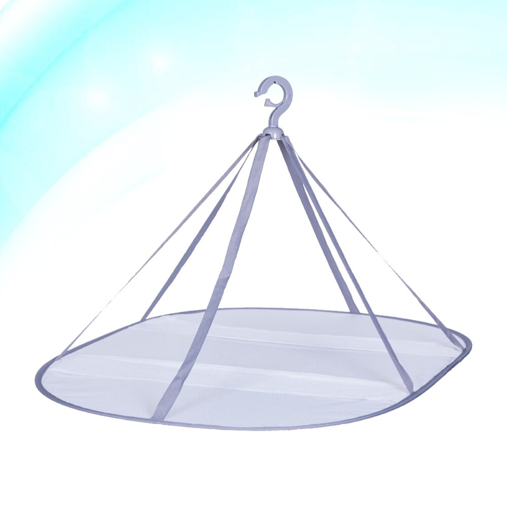 Mesh Clothes Drying Rack Hanging Dryer T-shirt Sweater Laundry Drying Net Rack Basket (Rectangular, Monolayer)