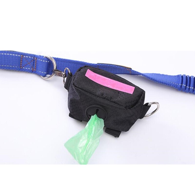 Portable Outdoor Dog Poop Waste Bag Pet Puppy Cat Pick Up Waste Bag Poop Bag Dispenser Pets Supplies Garbage bags Organizer: Pink
