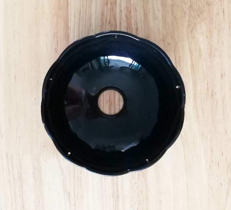 Bobeche en cristal acrylique de couleur noire, Dia120mm, broche libre, support de bougie, décoration de fête de mariage, de noël, pièces de lustre