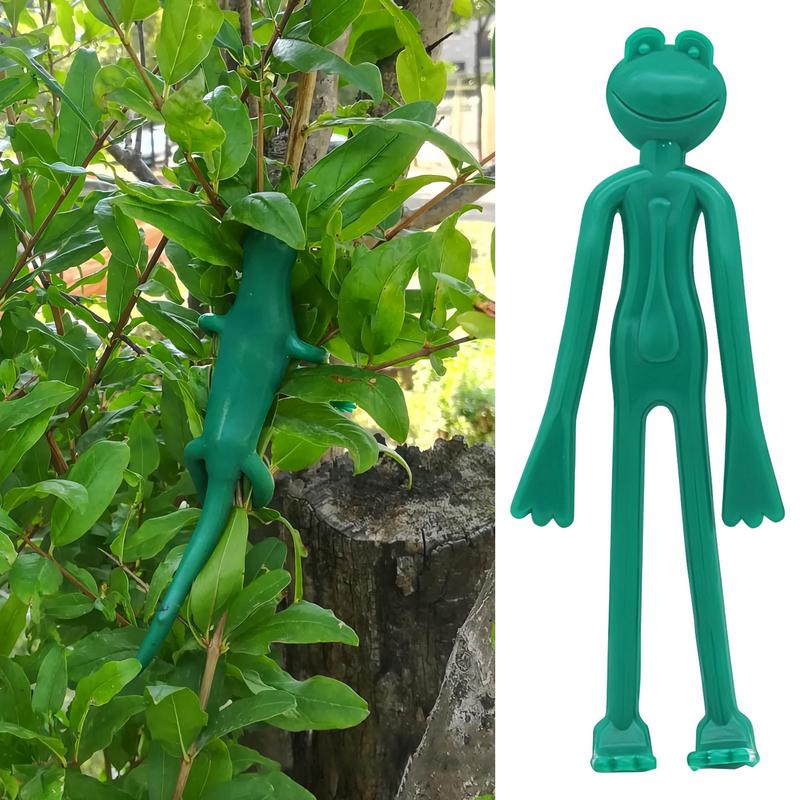 1PC Frog Shaped Plant Tie Reusable Cable Wire Garden Plant Vine Flower Vegetable Flexible Clip Garden Plant Support
