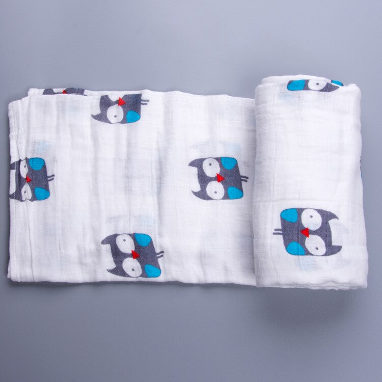 Mousseline Katoen Gaas Badhanddoek 2 Lagen Baby Handdoek Baby Inbakeren Handdoek Ins Explosies Winkelwagen Zetel Deken: color 13