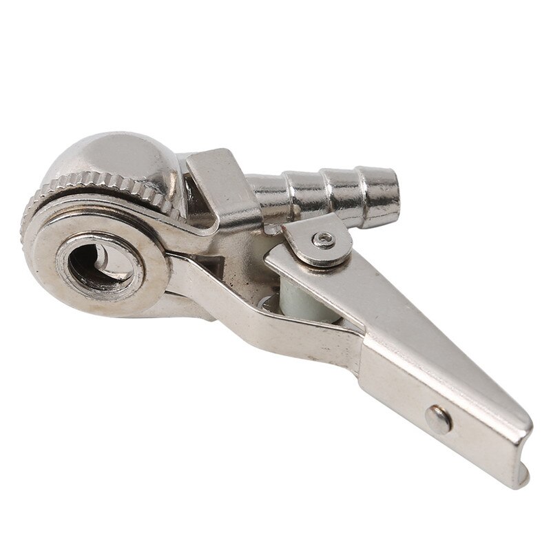 1/4 "NPT Tire Air Chuck Inflator Gauge Brass Ball Car Tire Inflator With Clip For Car Tire Repair Tools Clip-On Air Chuck Tire: sliver