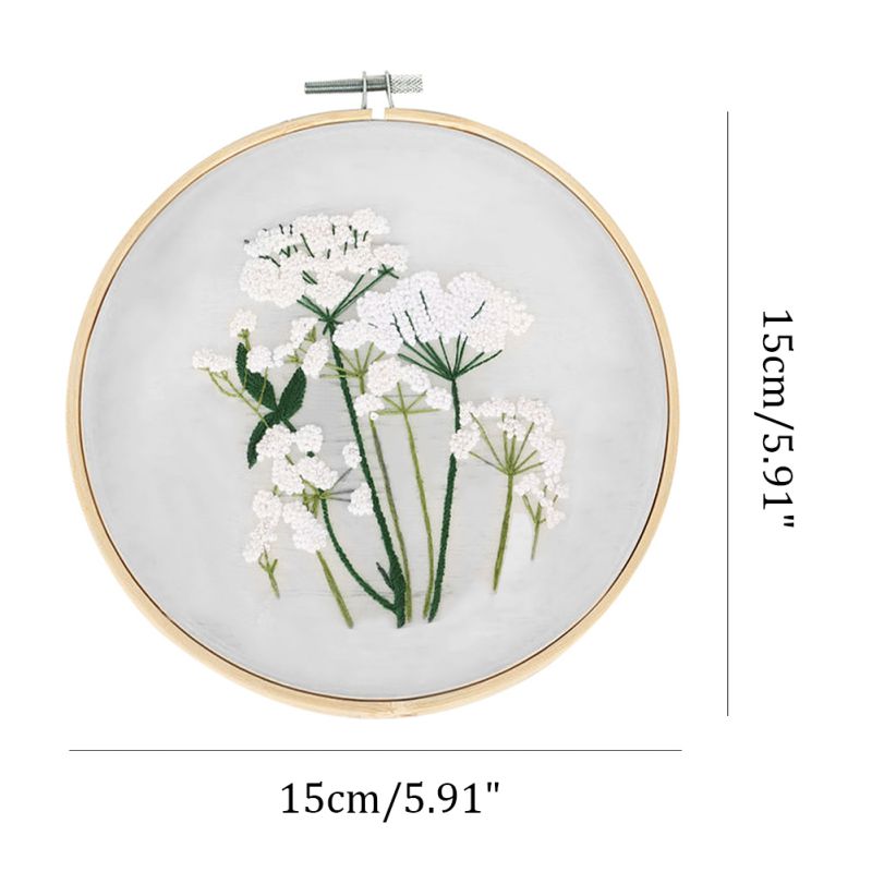 Planten Bloemen Borduurwerk Diy Garen Borduren Met Hoepel Schuur Naaien Kit Kruissteek Ambachten Hand-Gestikt Decor Europese stijl