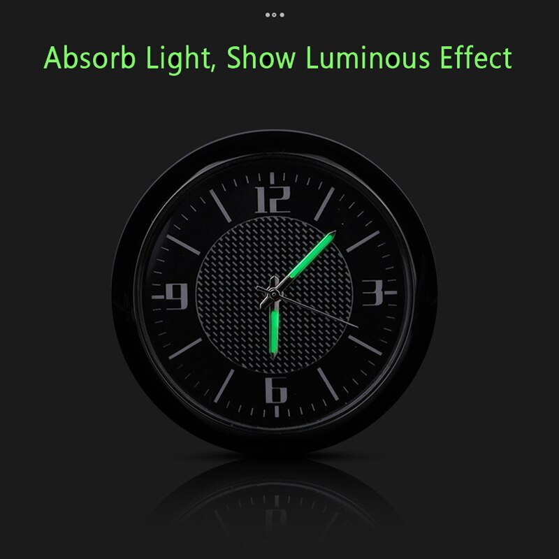 Voiture horloge ornements Auto montre aérations sortie pince lumineuse pour Renault Megane scénic Dacia Duster Sandero Logan Clio Laguna